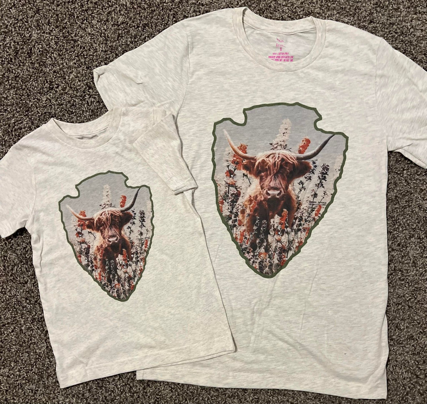 Adult's Cow Arrow Head Tee