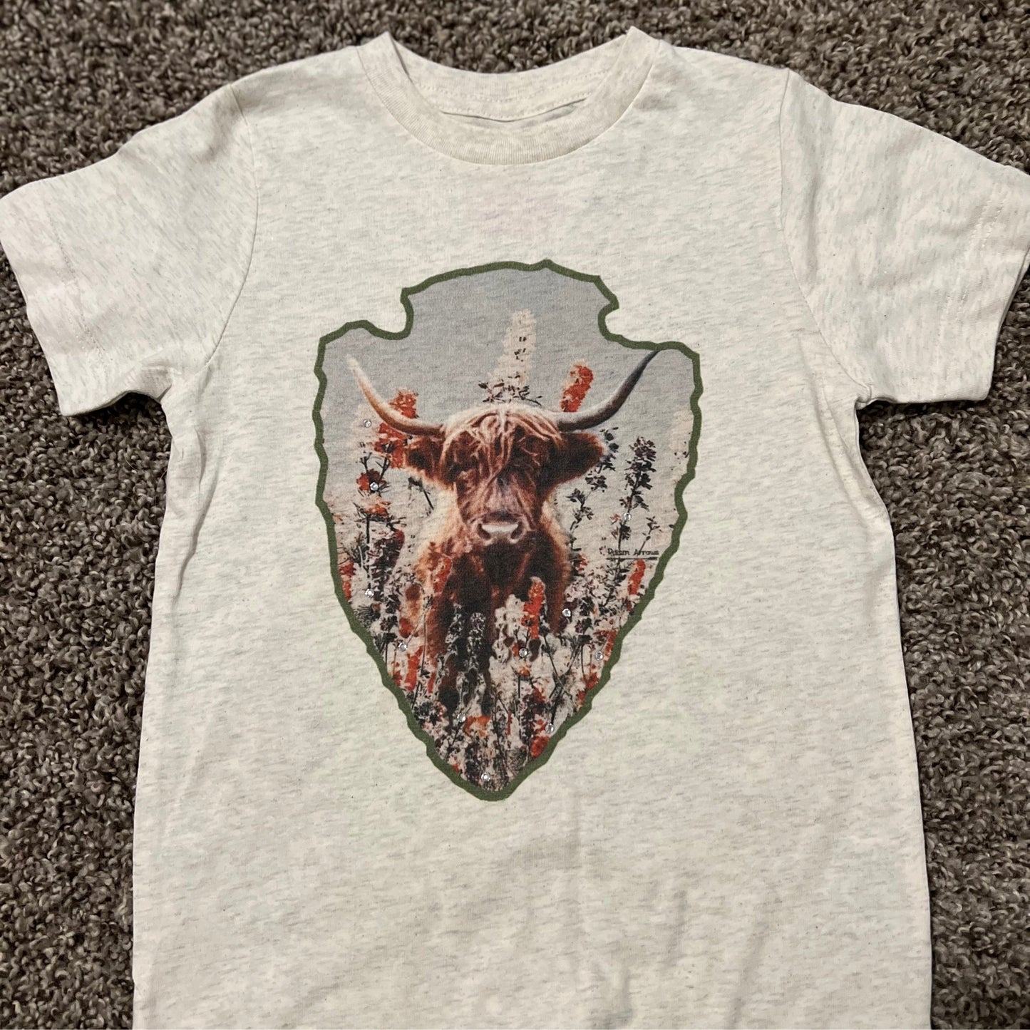 Kid's Cow Arrow Head Tee