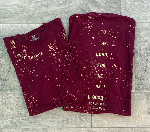 Give Thanks Scripture Tee